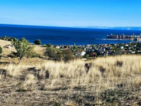 532 M2 Eckgrundstück Zum Verkauf In Tekirdag Süleymanpaşa Barbaros Nachbarschaft Mit Herrlichem Meer- Und Naturblick