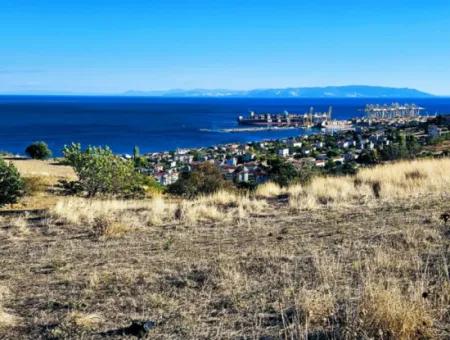 532 M2 Eckgrundstück Zum Verkauf In Tekirdag Süleymanpaşa Barbaros Nachbarschaft Mit Herrlichem Meer- Und Naturblick