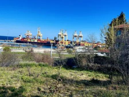 Grundstück Im Viertel Tekirdag Süleymanpaşa Barbaros, 100 Meter Vom Hafen Von Asyaport Entfernt