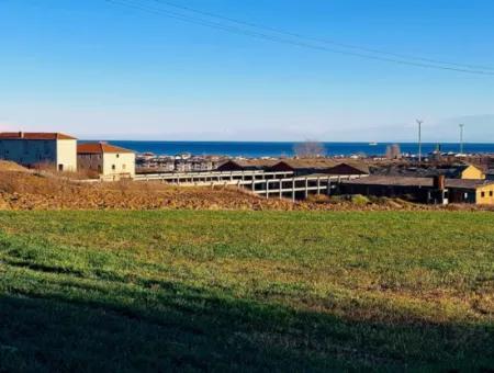 3.100 M2 Feld Zum Verkauf In Tekirdag Süleymanpaşa Barbaros Mit Herrlichem Meer- Und Naturblick