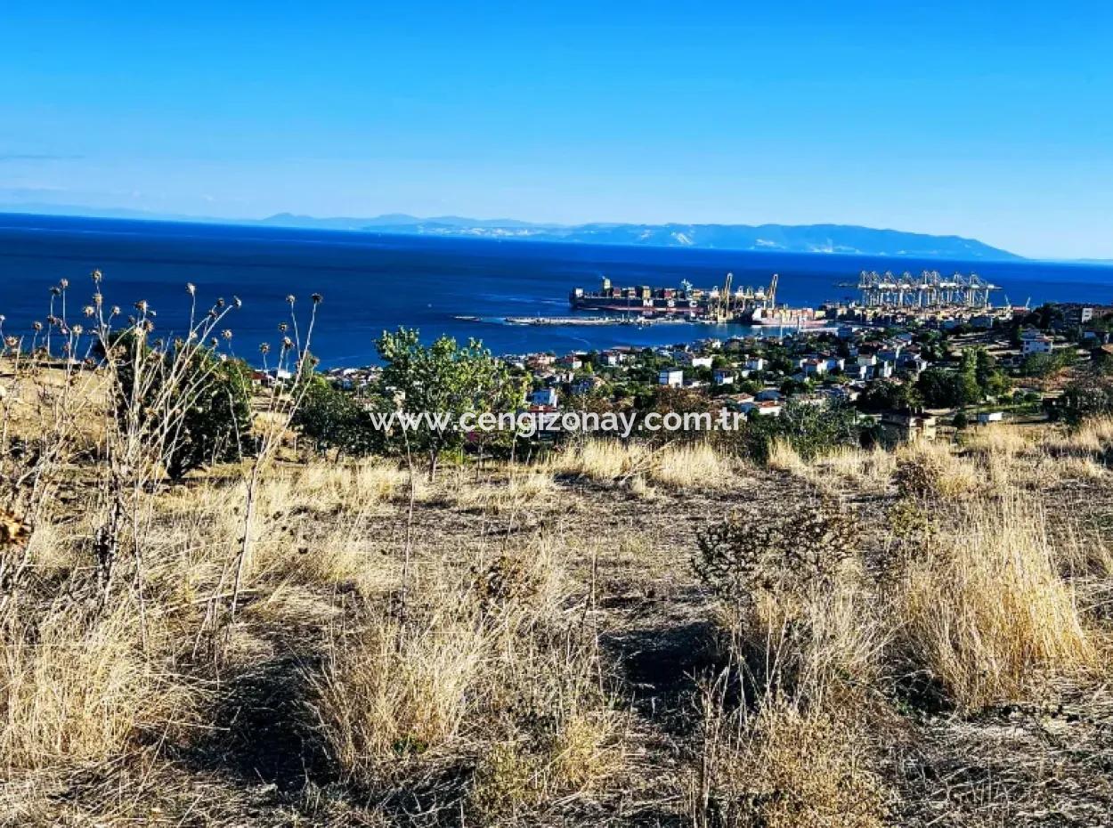 532 M2 Corner Plot For Sale In Tekirdag Süleymanpaşa Barbaros Neighborhood With Magnificent Sea And Nature Views