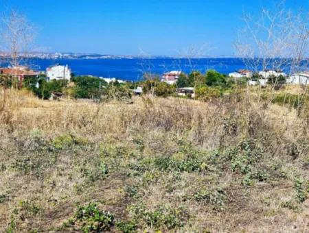 Coupon Land Suitable For Building A Detached House With Full Sea View For Urgent Sale In Tekirdag Barbarosta