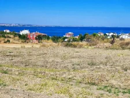 Coupon Land Suitable For Building A Detached House With Full Sea View For Urgent Sale In Tekirdag Barbarosta