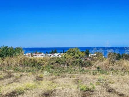 Coupon Land Suitable For Building A Detached House With Full Sea View For Urgent Sale In Tekirdag Barbarosta