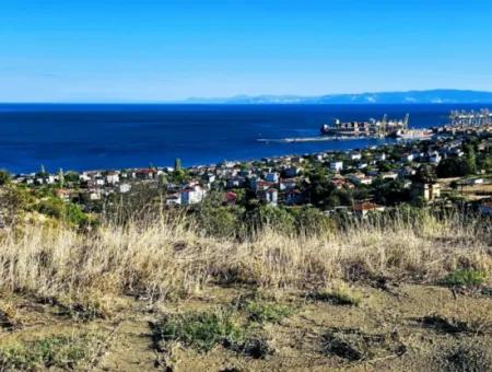 532 M2 Corner Plot For Sale In Tekirdag Süleymanpaşa Barbaros Neighborhood With Magnificent Sea And Nature Views