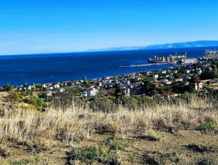 532 M2 Corner Plot For Sale In Tekirdag Süleymanpaşa Barbaros Neighborhood With Magnificent Sea And Nature Views