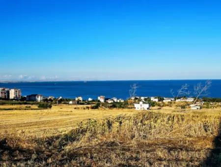 1.750 M2 Bargain Corner Plot With Full Sea View For Urgent Sale In Tekirdag Barbarosta