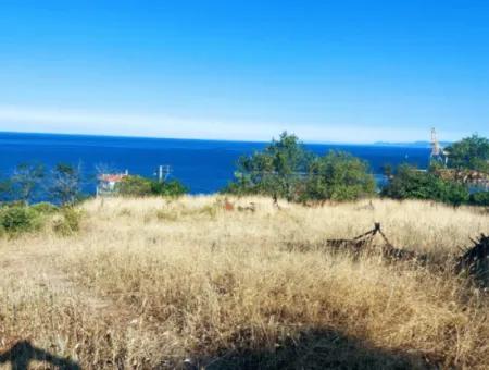 590 M2 Plot Of Land With Full Sea View In Tekirdag Barbarossa, Suitable For 3 Villas!