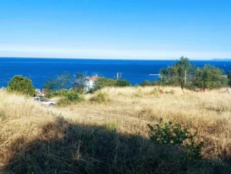 590 M2 Plot Of Land With Full Sea View In Tekirdag Barbarossa, Suitable For 3 Villas!