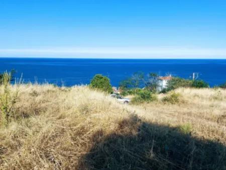 590 M2 Plot Of Land With Full Sea View In Tekirdag Barbarossa, Suitable For 3 Villas!