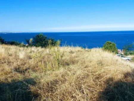 590 M2 Plot Of Land With Full Sea View In Tekirdag Barbarossa, Suitable For 3 Villas!