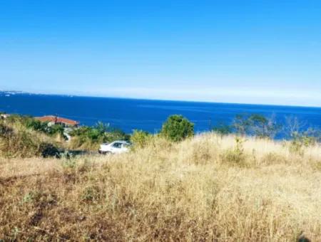 590 M2 Plot Of Land With Full Sea View In Tekirdag Barbarossa, Suitable For 3 Villas!