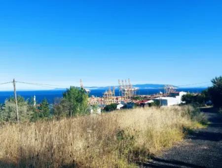 590 M2 Plot Of Land With Full Sea View In Tekirdag Barbarossa, Suitable For 3 Villas!