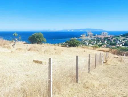 765 M2 Bargain Land With Full Sea View For Urgent Sale In Tekirdag Barbarosta